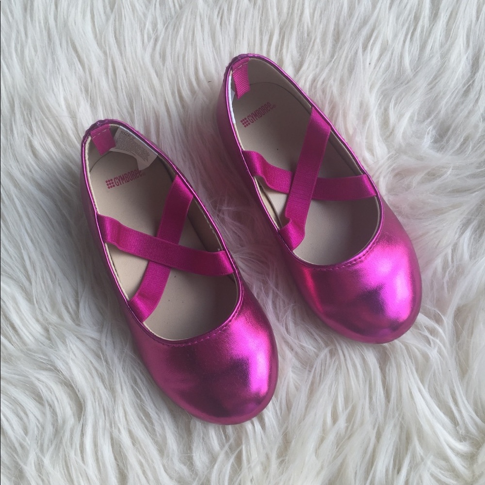 Toddler Girls Hot Pink Ballet Flats Sz 9